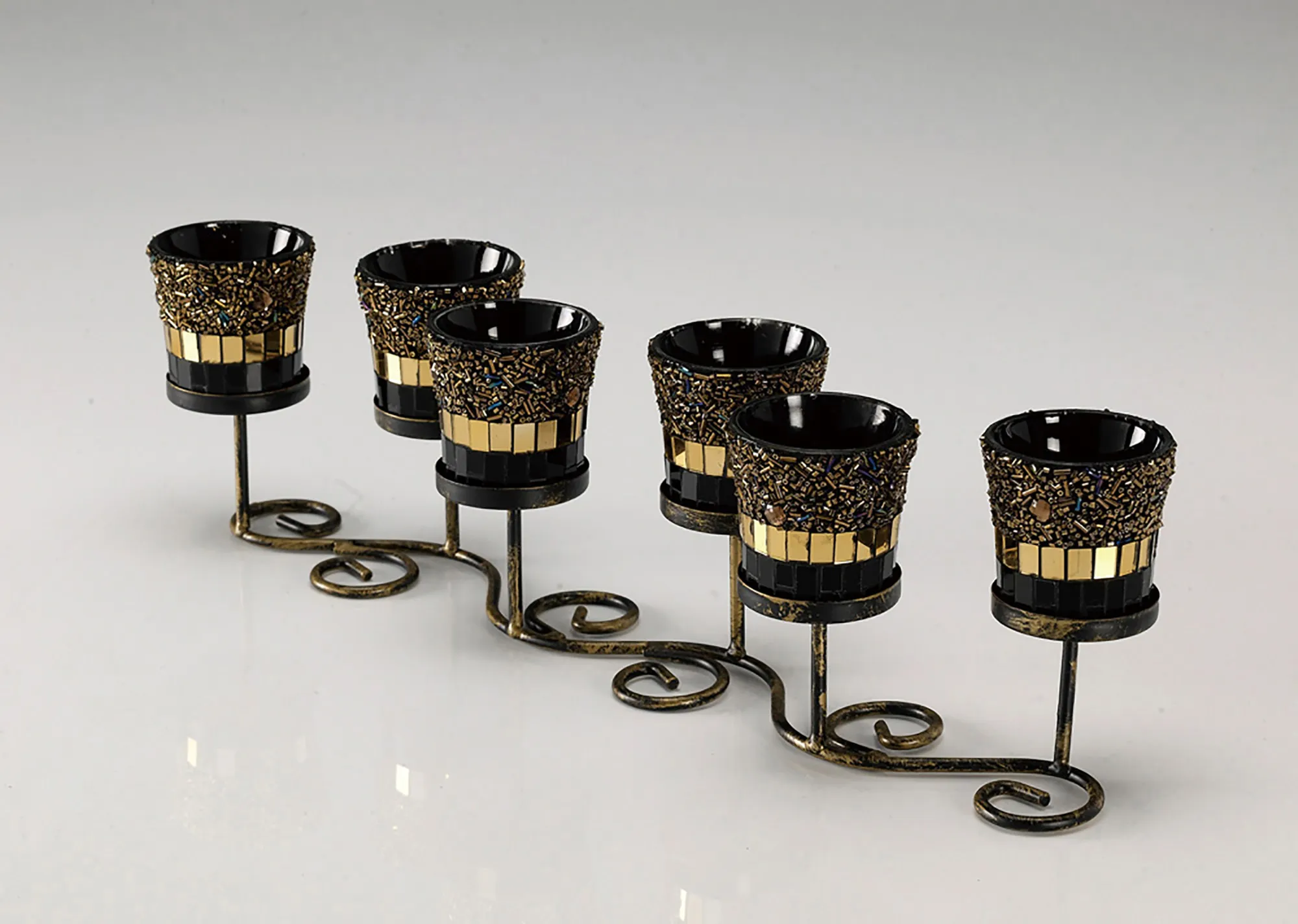 Mika Mosaic Art Glassware Diyas Home Tea Light Holders